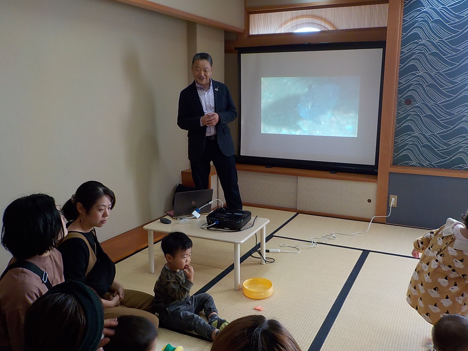 大阪湾の環境について、当NPO岩井より説明いたしました